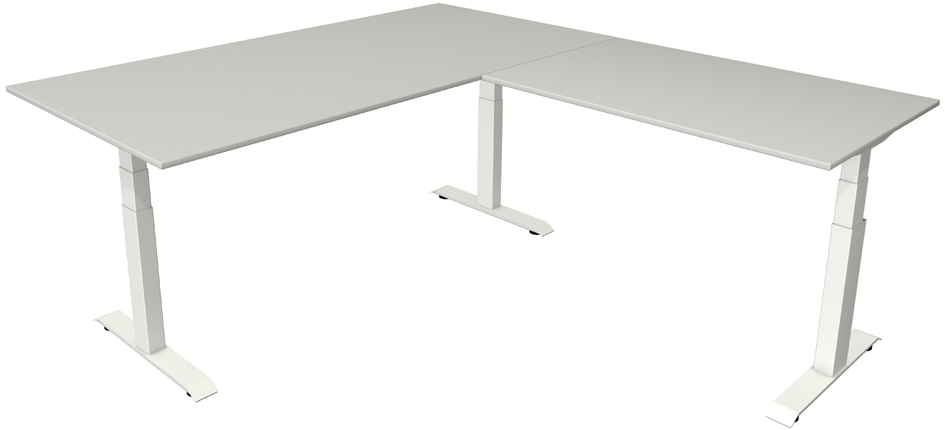 kerkmann Bureau réglable en hauteur Move 4 avec extension