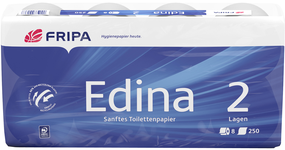 Fripa Papier toilette Edina, 2 couches, extra blanc