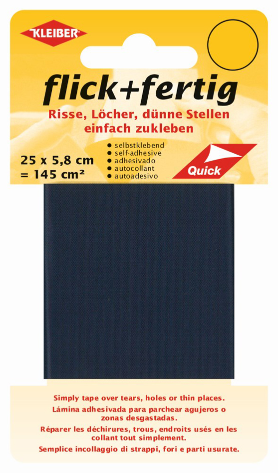KLEIBER Set de réparation Flick + Fertig, bleu foncé