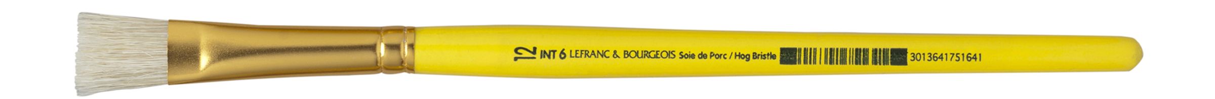 LEFRANC BOURGEOIS Pinceau brosse en soie de porc, plat, N.12