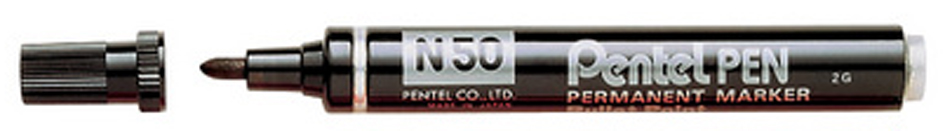 Pentel Marqueur permanent Pentel PEN N50, noir