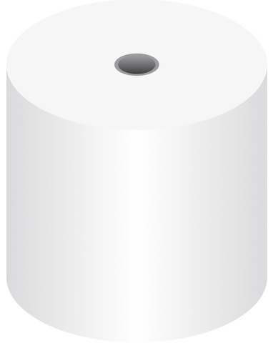 kangaro Rouleau de caisse, 57 mm x 46 m x 12 mm, blanc