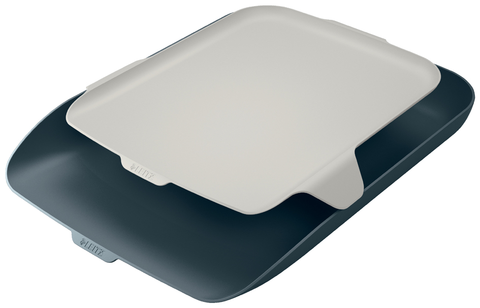 LEITZ Corbeille à courrier Cosy avec organisateur, A4, gris