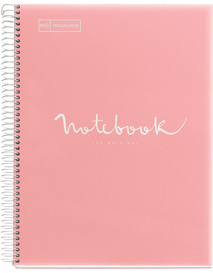 MIQUELRIUS Cahier à spirale 'Notebook EMOTIONS', A4, corail