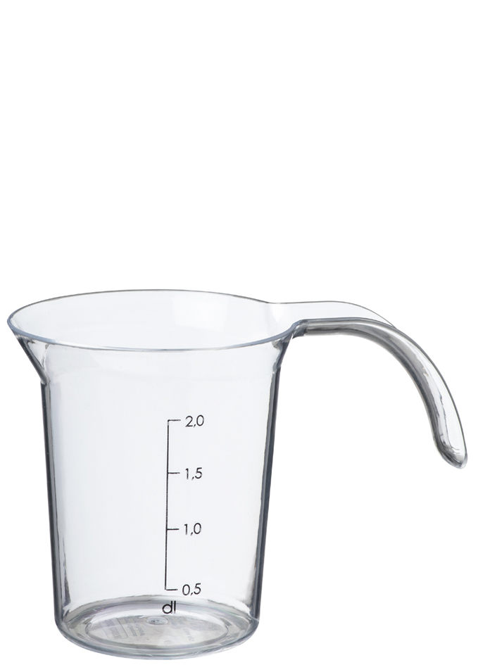 plast team Pichet mesureur 'Palermo', 0,2 litre, transparent