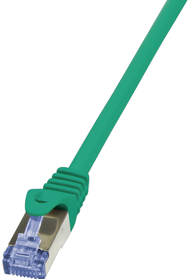 LogiLink Câble patch, Cat. 6A, S/FTP, 0,25 m, vert