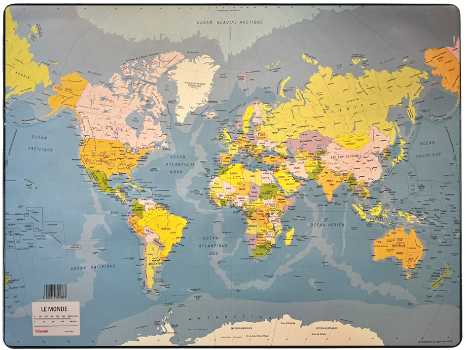 Sous-main "Monde"