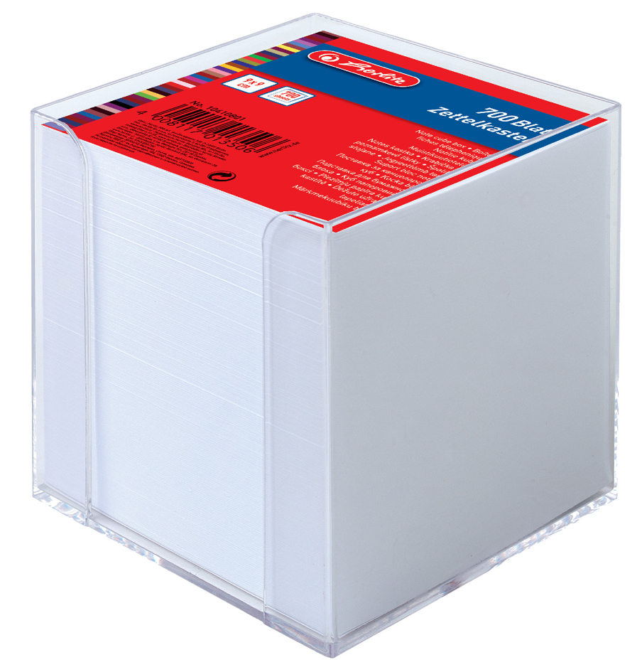 herlitz Bloc cube, 90 x 90 mm, blanc