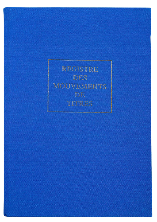 LE DAUPHIN Registre 'Mouvements de titres', 297 x 210 mm