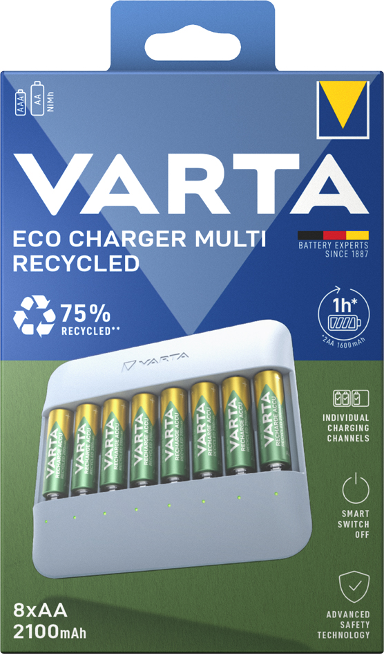 Chargeur de table ECO Charger Multi Recycled, emballage