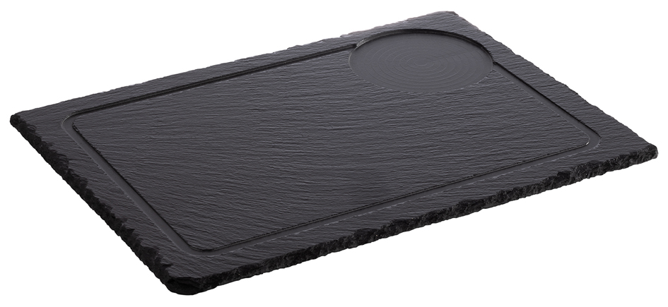Plateaux de service en ardoise, rectangu