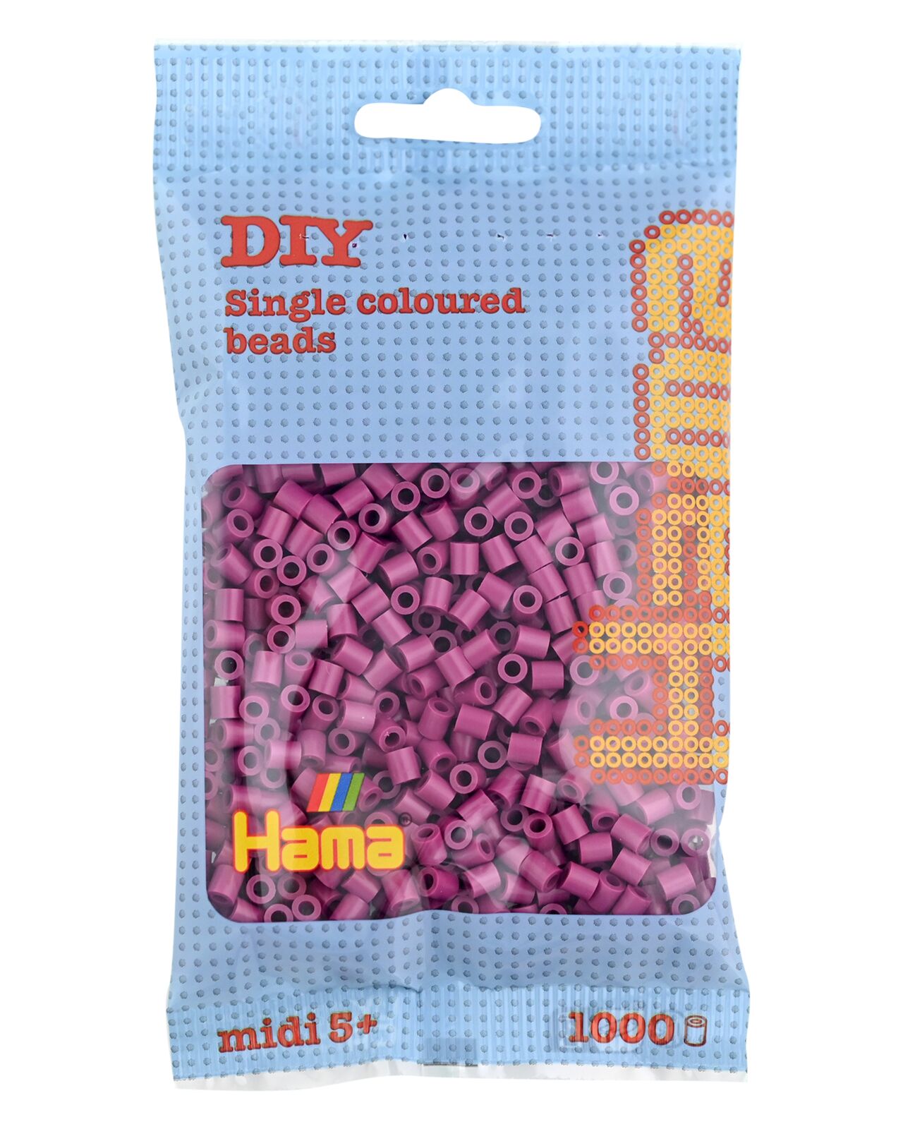 Hama Perles à repasser midi, sachet, prune