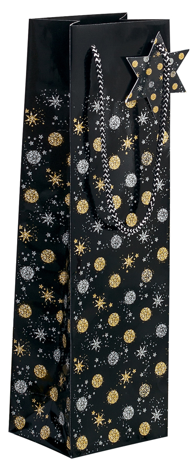 Sac cadeau de Noël pour bouteille "Stardust"