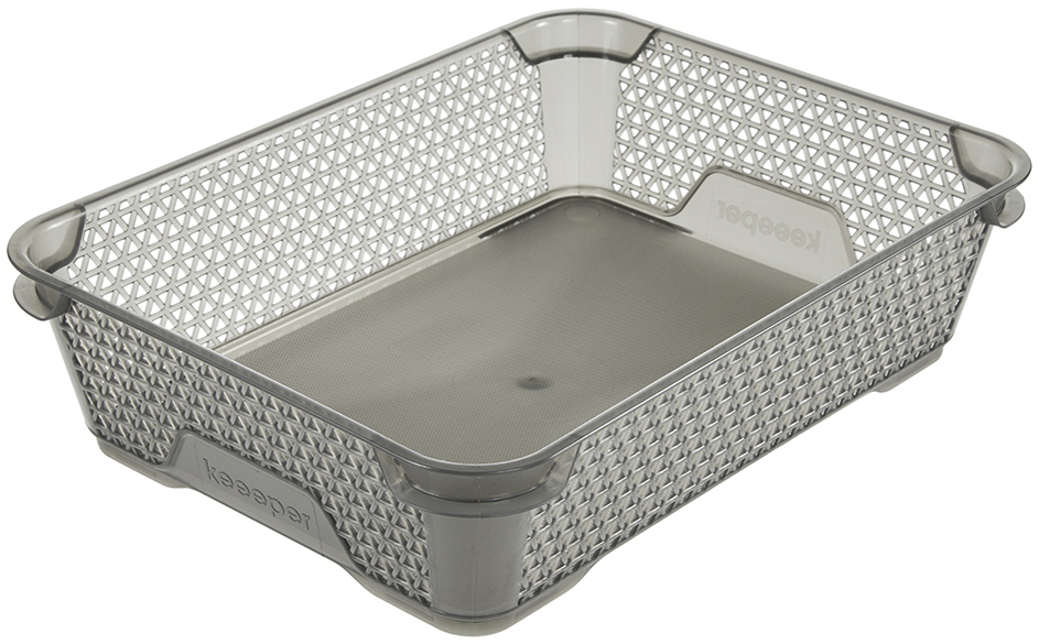 keeeper Corbeille de rangement 'mirko', A5, crystal-grey