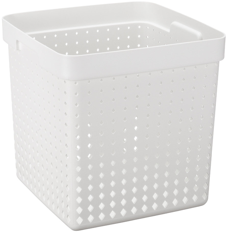 NHG Bac de rangement SEOUL BASKET XL, PP, blanc