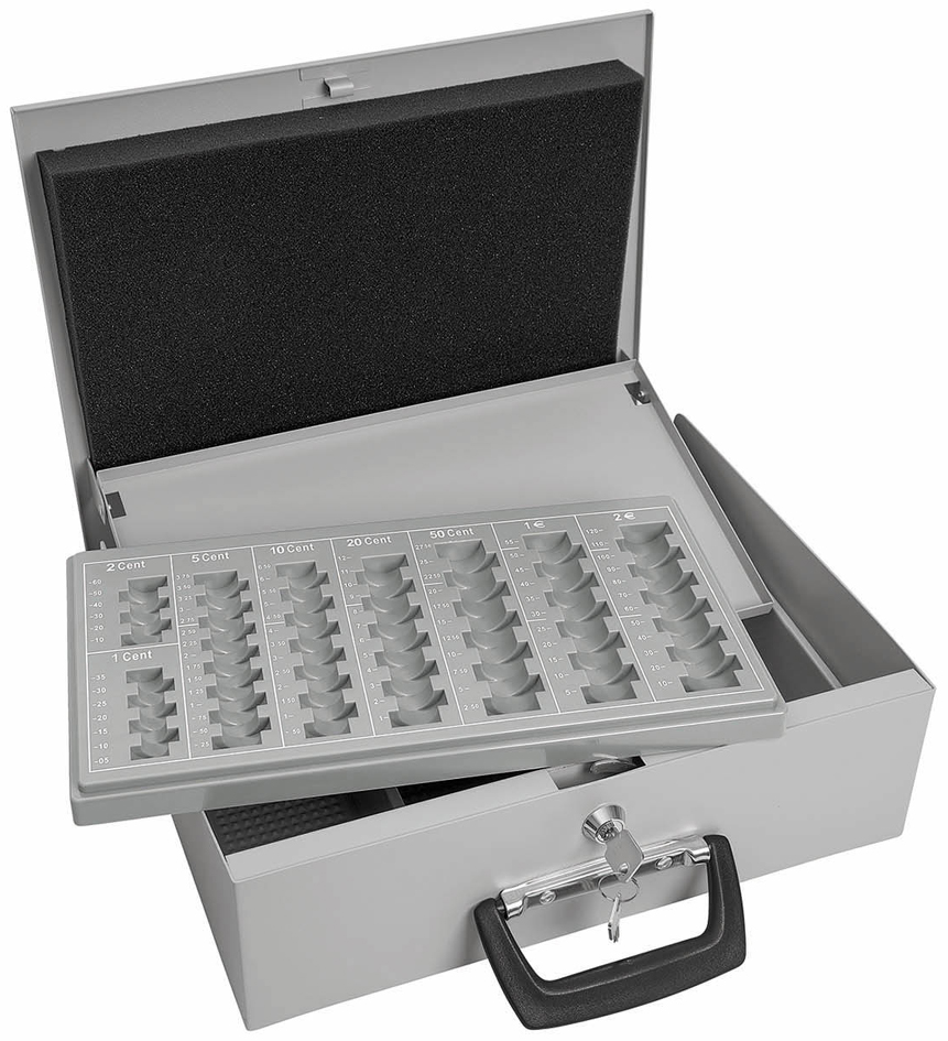WEDO Coffret-caisse à monnaie Universa, gris lumière