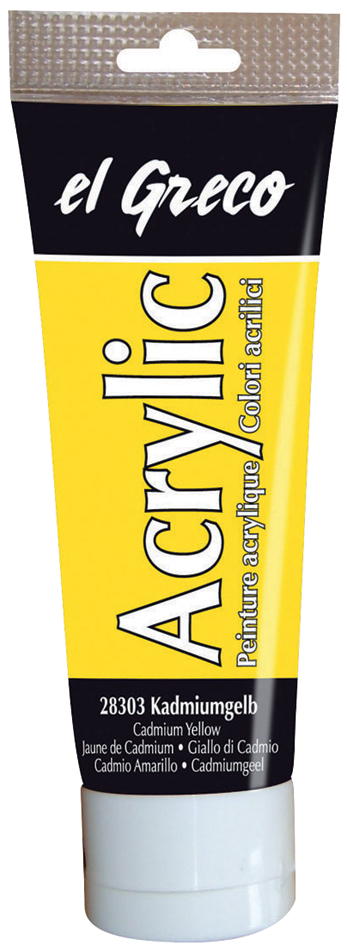 Peintures acryliques, tube