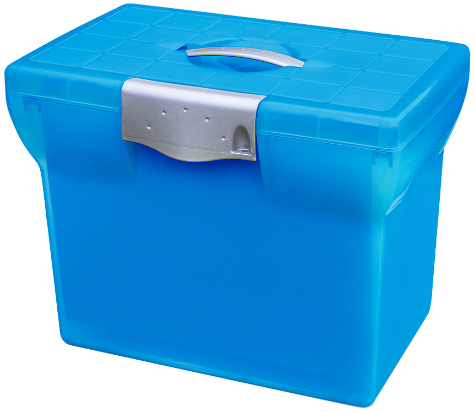 Oxford Valisette plastique Class'N Go, bleu translucide