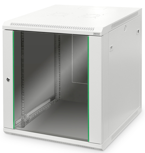 DIGITUS Coffret mural 19' Dynamic Basic, 12 U, gris clair