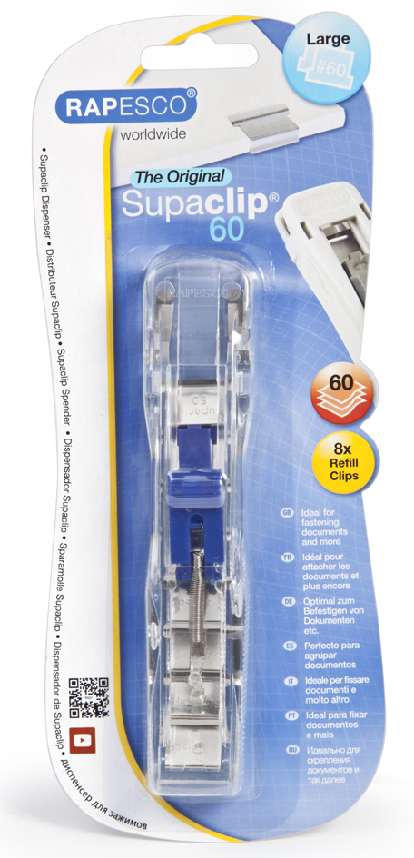 Pince distributrice de clips Supaclip® 60, dans un emballage