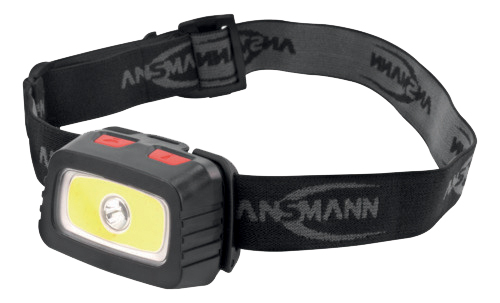 ANSMANN Lampe frontale LED HD200B, 200 Lumen, IP44