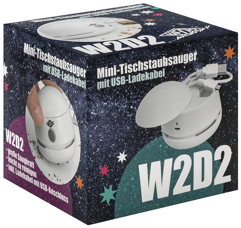 Mini-aspirateur de table W2D2,dans son emballage