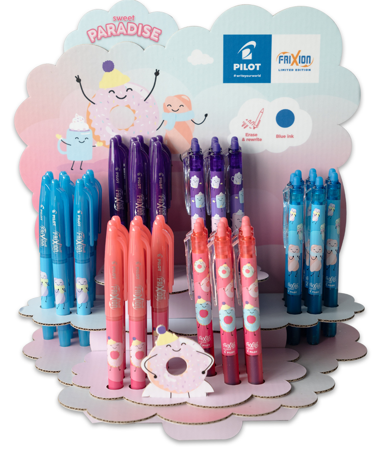 PILOT Stylo roller FRIXION BALL 07 Fancy Winter, présentoir