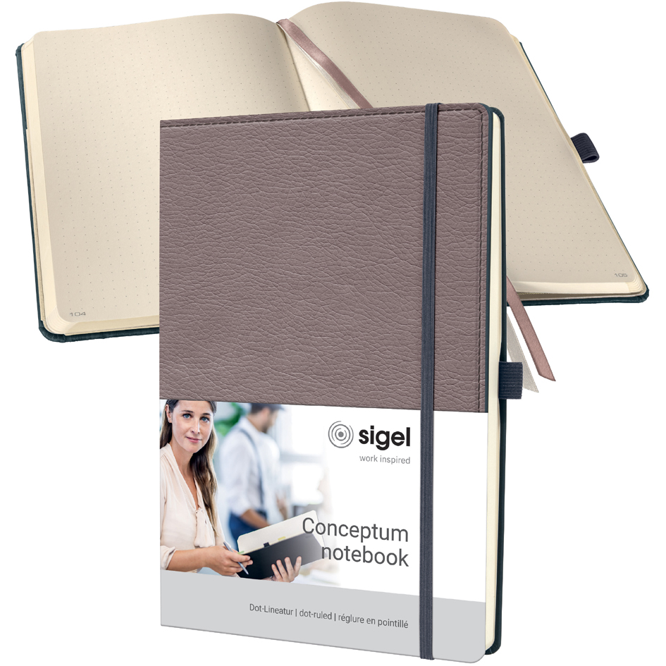 sigel Carnet de notes Conceptum Design Casual, A4, taupe