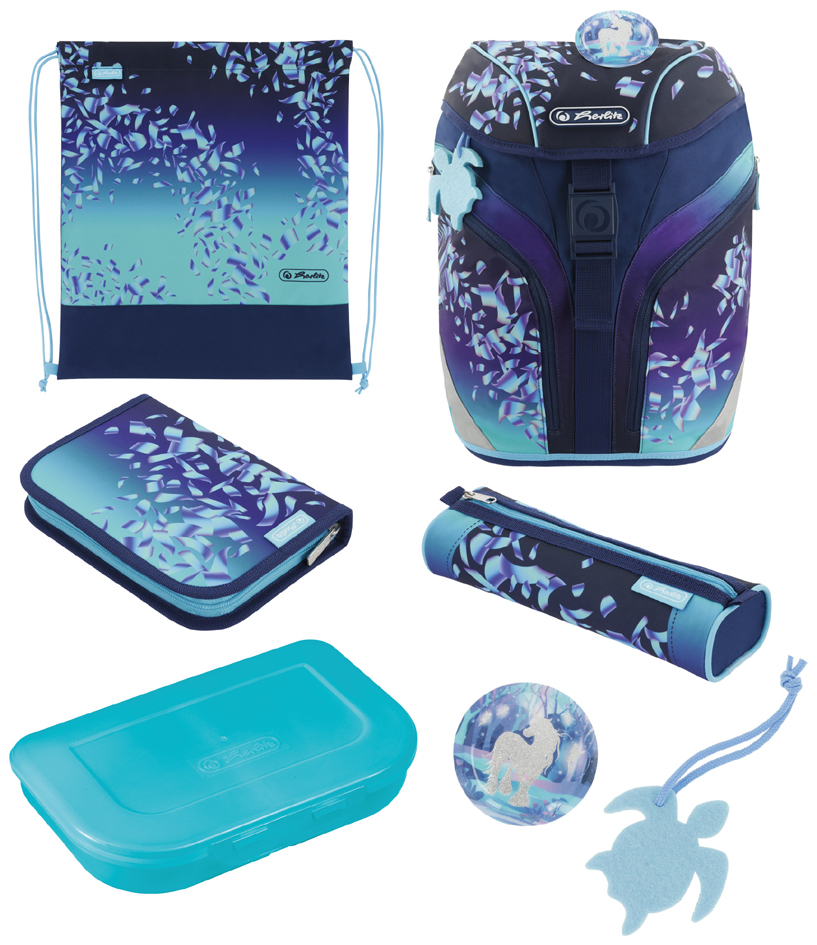 Cartable SoftLight Plus "Blue Ice" - avec accessoires