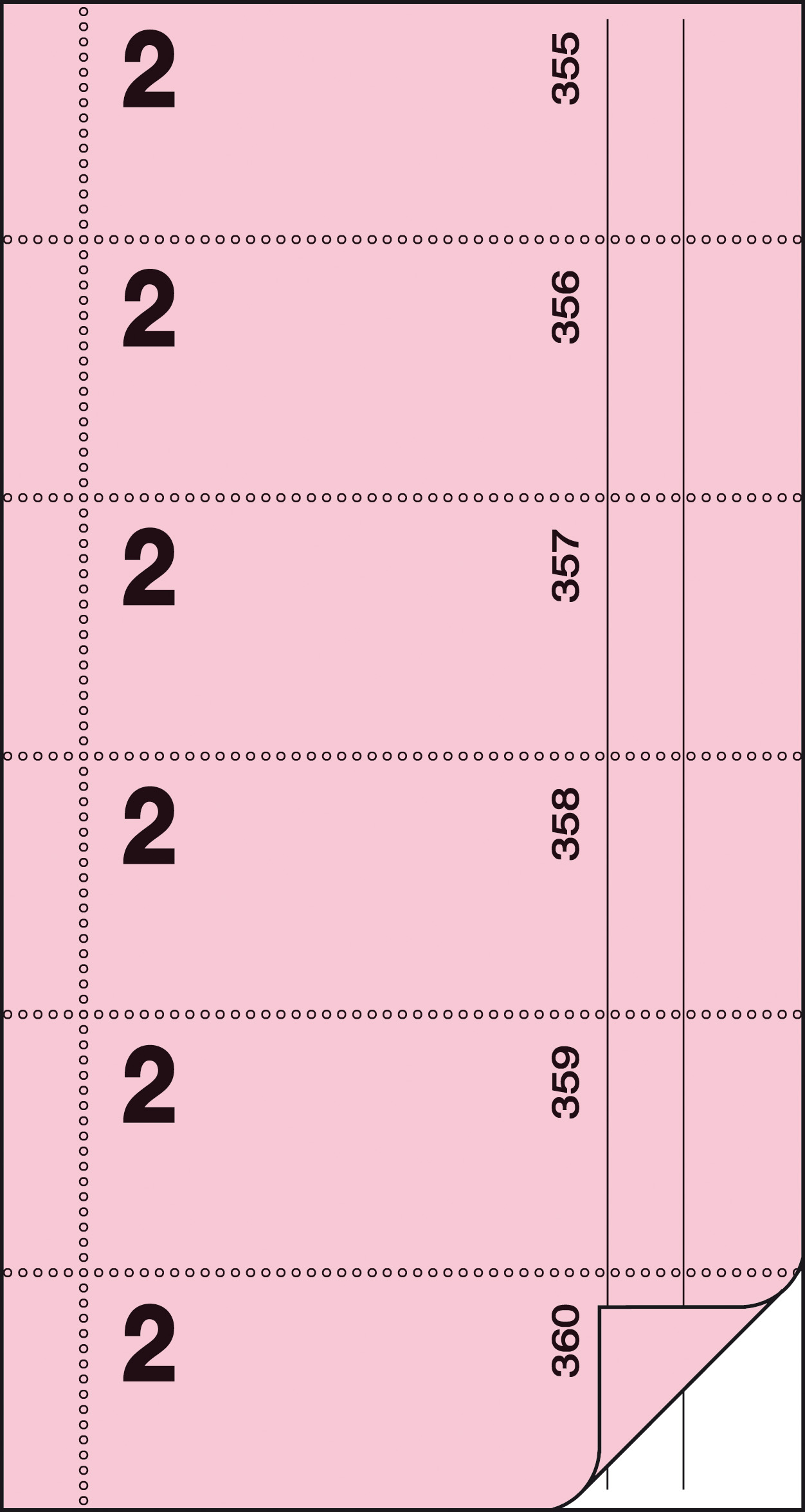 Bloc de bons 360 coupons, serveur no 2