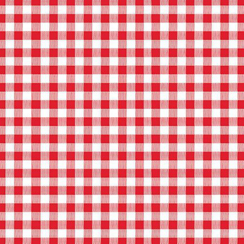 PAPSTAR Serviette à motif Carreaux Vichy, rouge