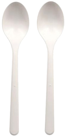 PAPSTAR Cuillère réutilisable, longueur: 185 mm, blanc
