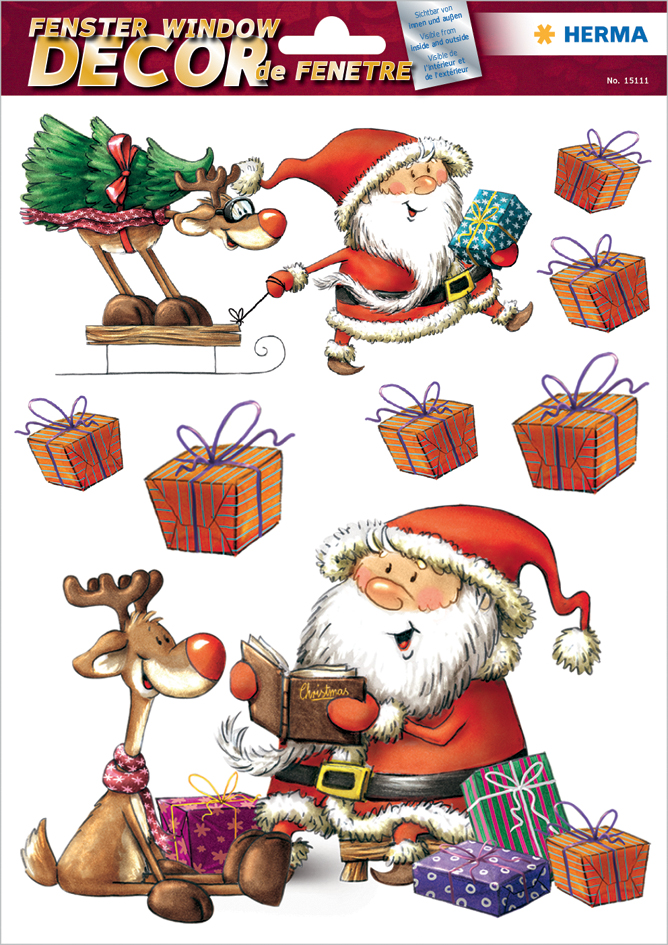 Décorations de fenêtre de Noel