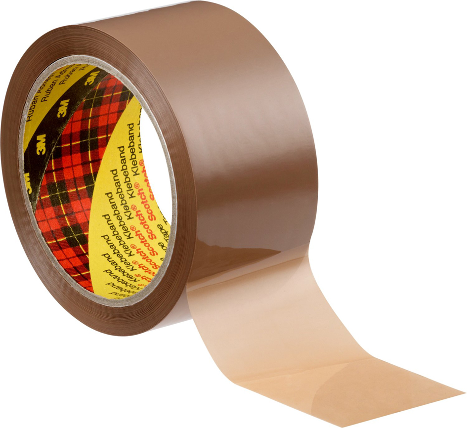 3M Scotch Ruban adhésif d'emballage 305, 50 mm x 66 m,marron
