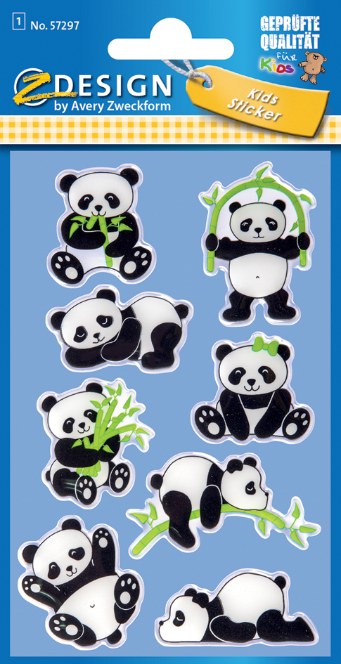AVERY Zweckform ZDesign KIDS Sticker Glossy 'Panda'