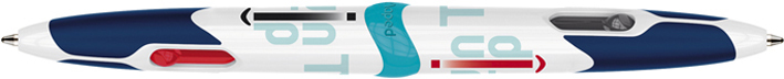 Maped Stylo à bille quatre couleurs Twin Tip, noir/blanc
