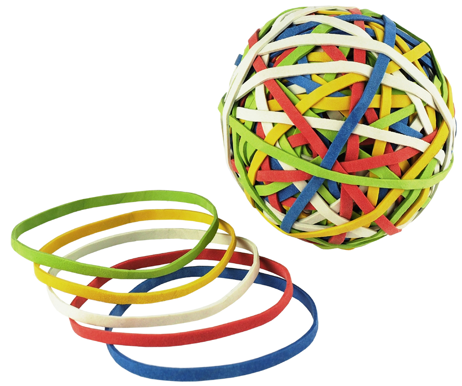 Bracelets caoutchouc larges, balle