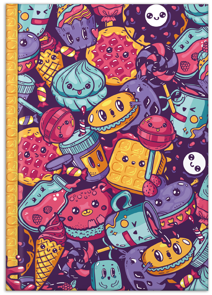 RNK Verlag Carnet de notes 'Sweets', A4, 96 feuilles, uni