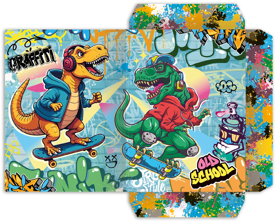 RNK Verlag Pochette à dessins 'Dragon', A3 carton A3 motif fantaisie