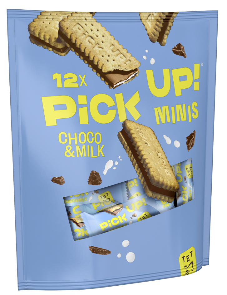 PiCK UP! Barre de biscuits 'Choco & Lait minis', sachet