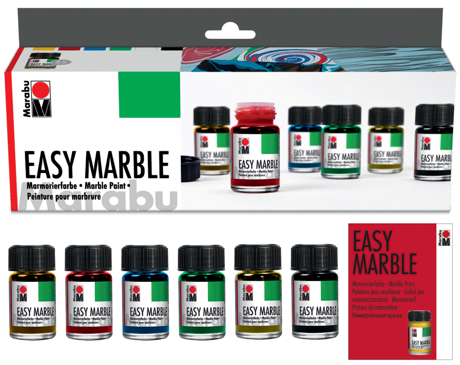 Marabu Peinture à marbrer 'Easy Marble', kit de démarrage