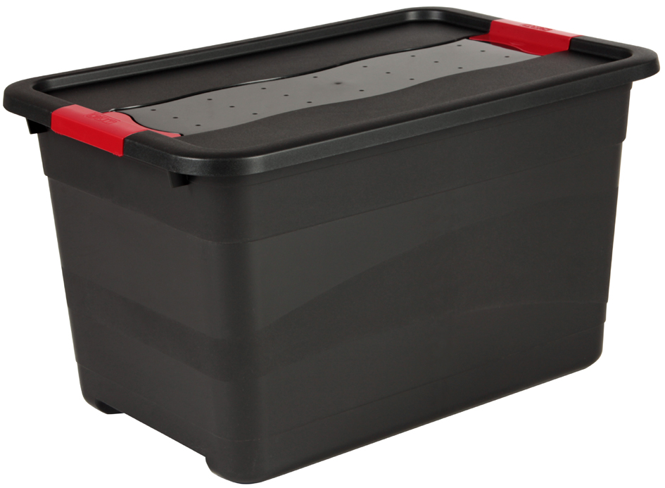 keeeper Boîte de rangement 'eckhart', 52 L, graphite/rouge