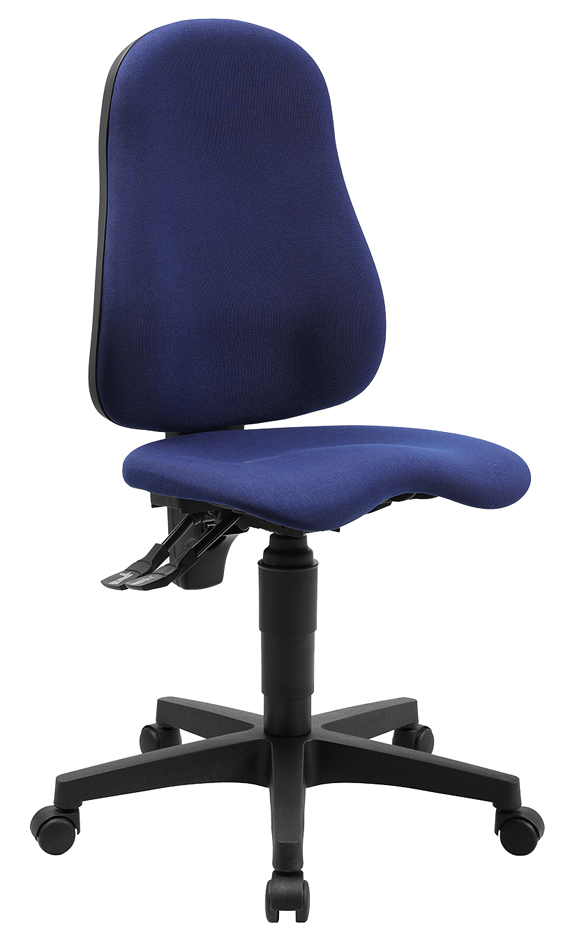 Topstar Chaise de bureau pivotante 'Ortho Point', bleu