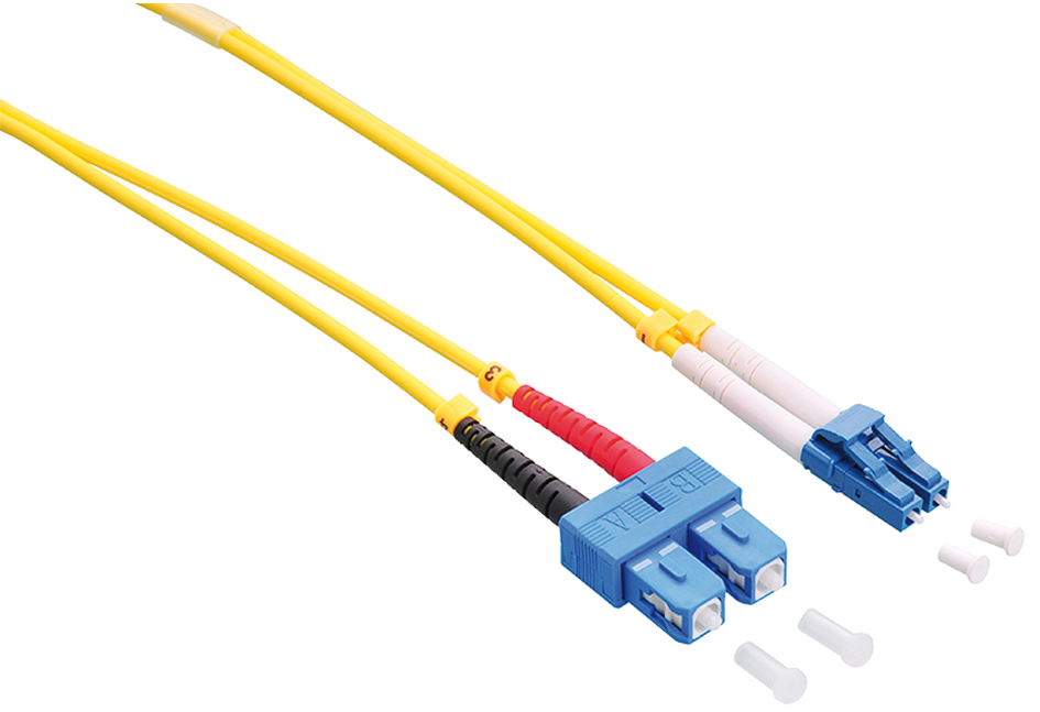 LogiLink Câble patch fibre optique, LC-Duplex-SC-Duplex, 1 m
