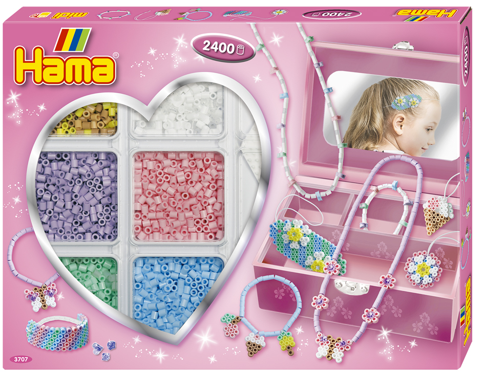 Hama Perles à repasser midi 'Création bijoux', boîte cadeau