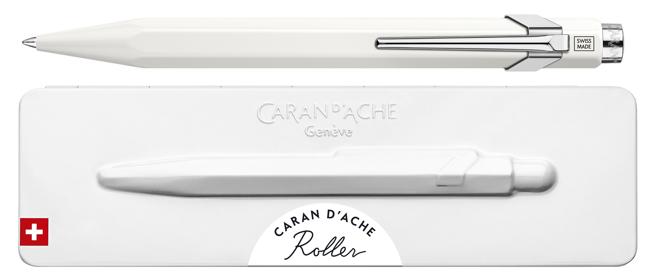 CARAN D'ACHE Recharge pour stylo roller, F, bleu