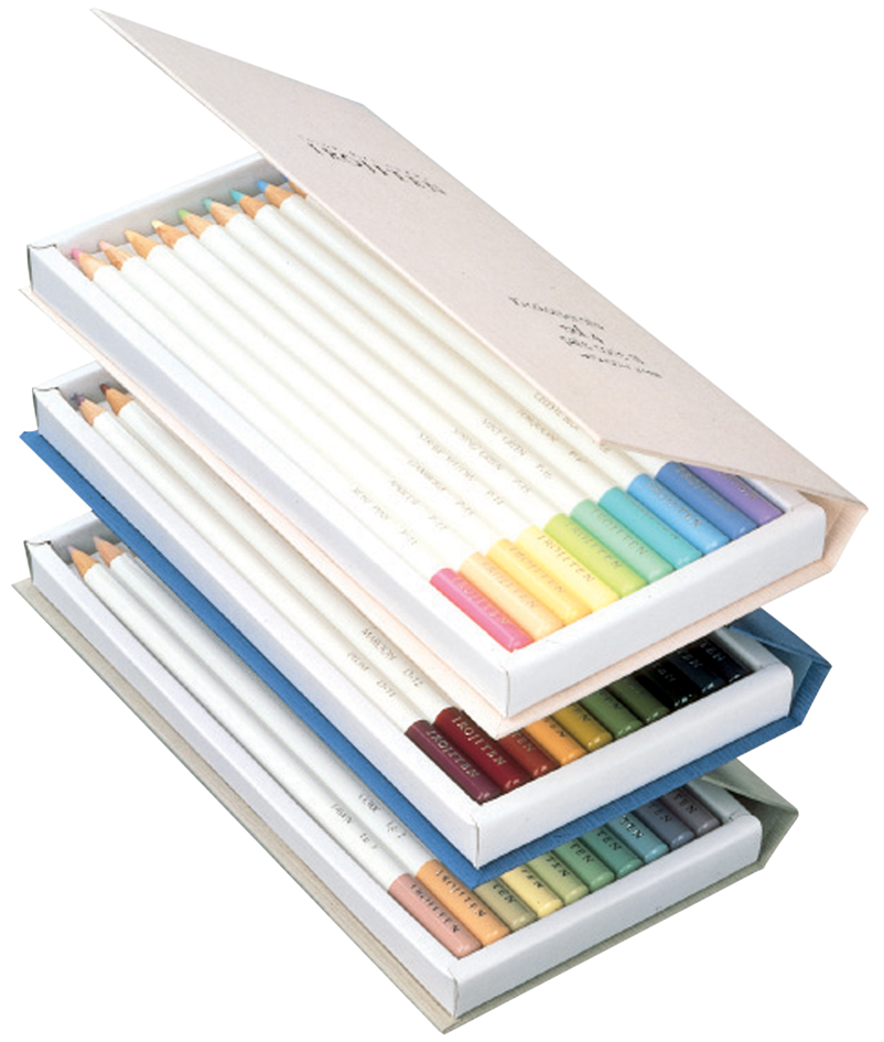 Crayons de couleur "IROJITEN" Woodlands - ouvert