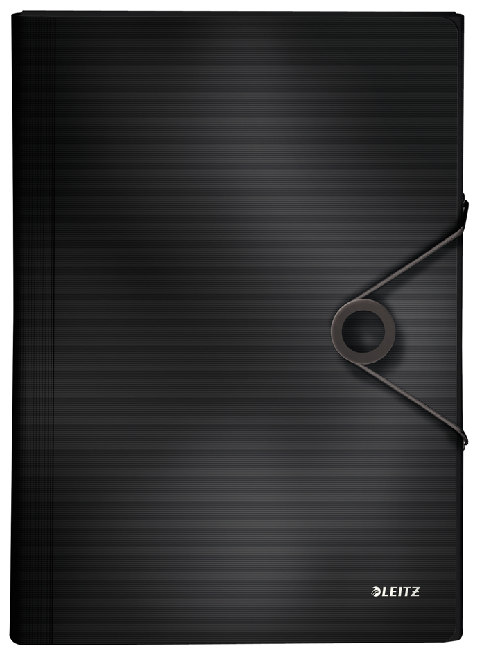 LEITZ Trieur ménager Solid, A4, PP, 6 compartiments, noir
