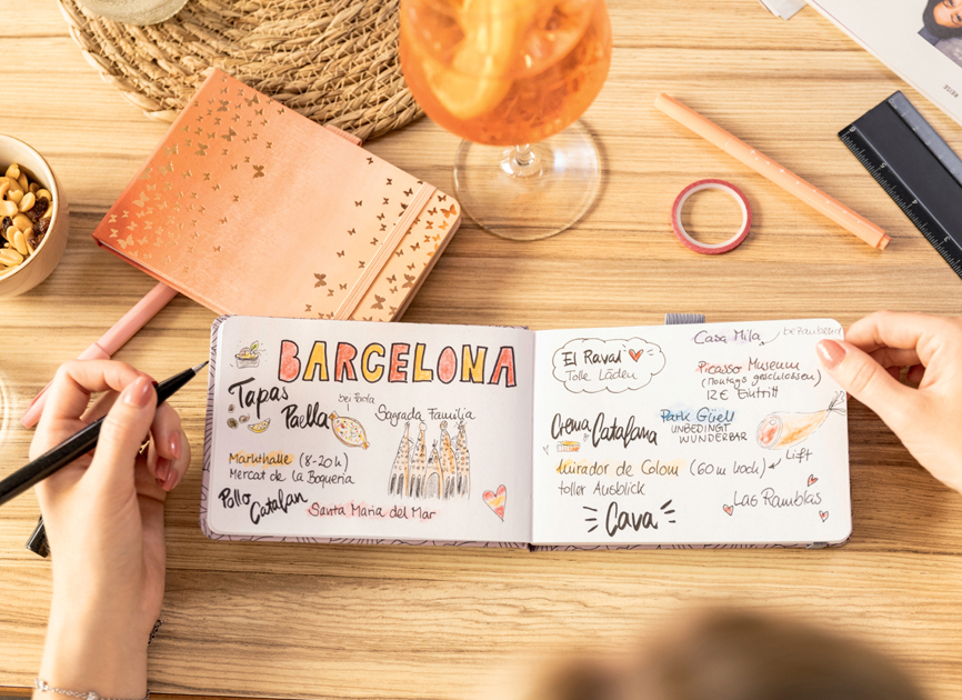 Présentoirs, carnets de notes