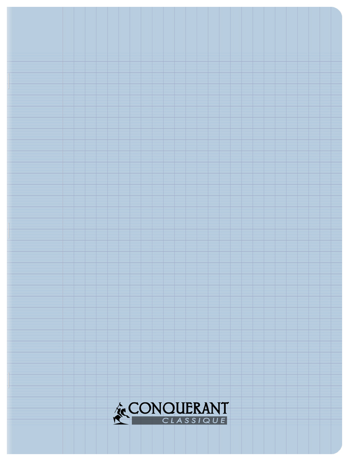 Cahier couverture Polypro, bleu pastel